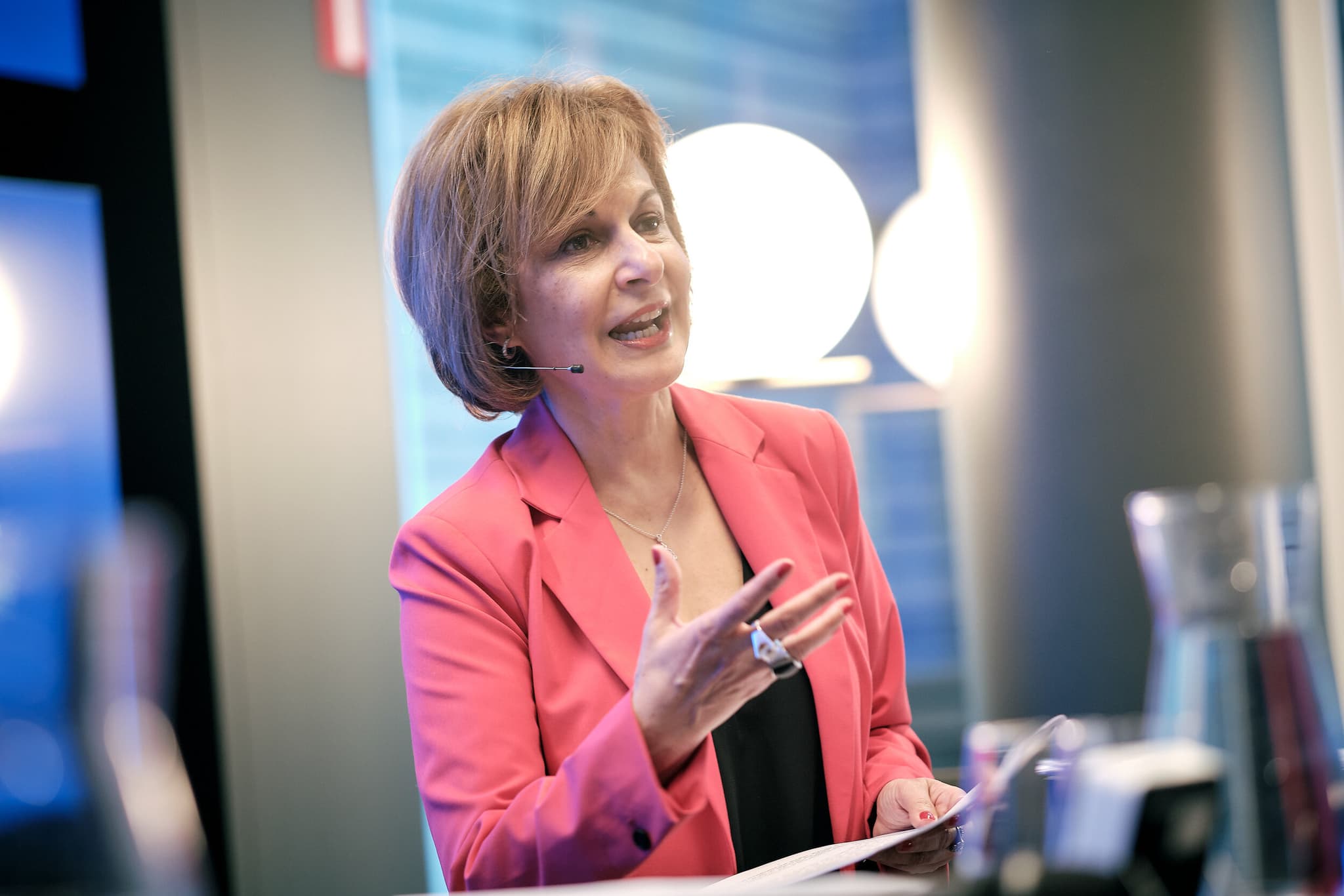 Shada smiling at the camera.